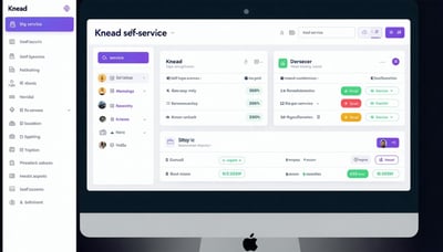Knead self-service portal dashboard illustration